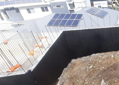 Retaining Wall Waterproofing Work Sample 1