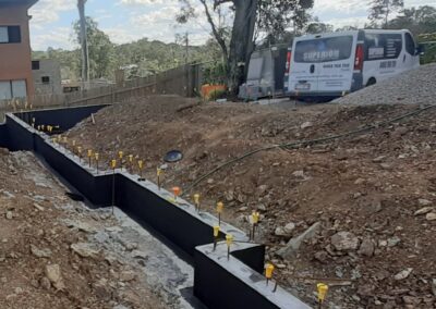 Retaining Wall Waterproofing Work Sample 2