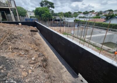 Retaining Wall Waterproofing Work Sample 3