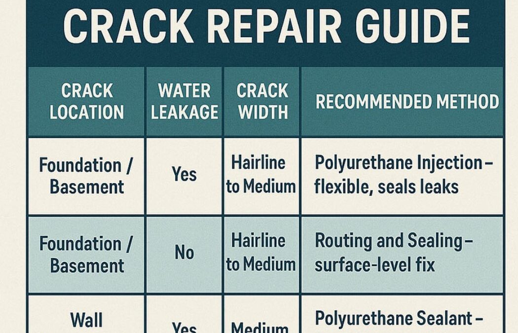 Choosing the Right Crack Repair Technique: A Guide for Property Owners