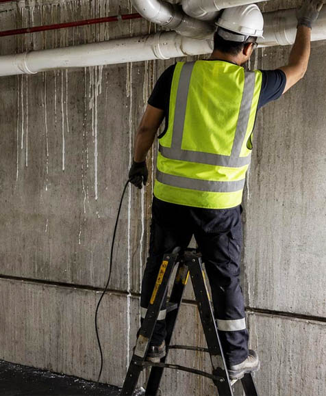 polyurethane-negative-side-injection Negative side basement waterproofing